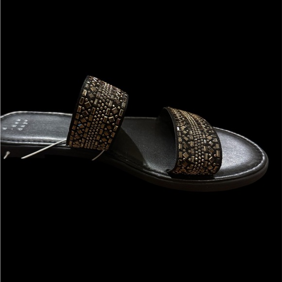a new day Black Sandals Textured Footbed Simple Design - Picture 5 of 6